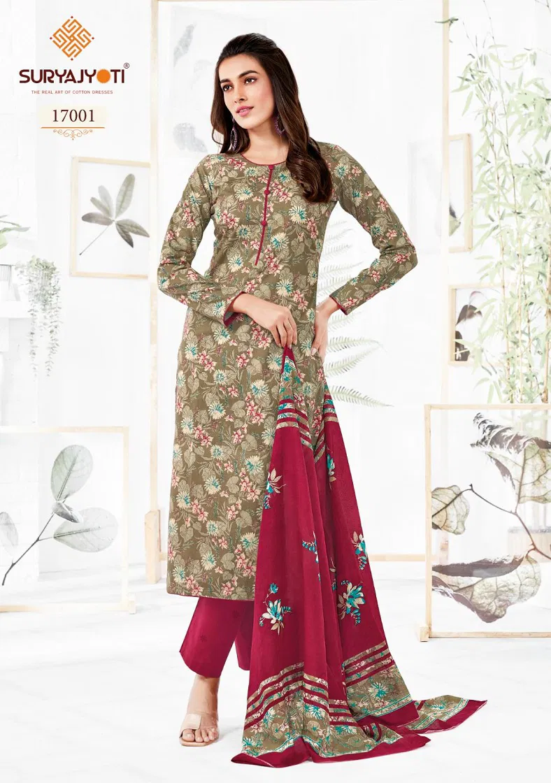 Zion Cotton Vol 17 By Suryajyoti Cotton Printed Readymade Dress Wholesale Shop In Surat
